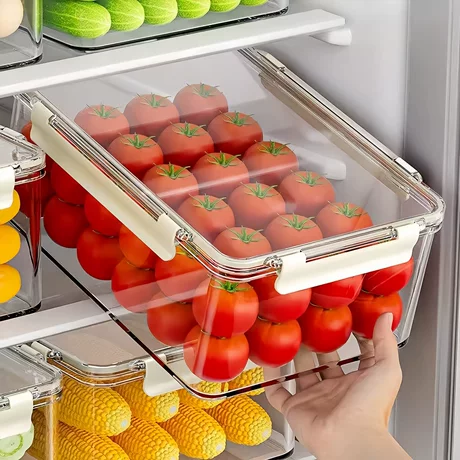 冰箱保鲜盒食品级冰箱收纳盒透明密封盒冷冻防潮水果泡菜盒大容量 首单减1元 ｜ 塑料 ｜ 创意 ¥ 9 .4 新人价 全网2700+件 退货包运费 先采后付 7天无理由 回头率52% 义乌市创购日用百货有限公司