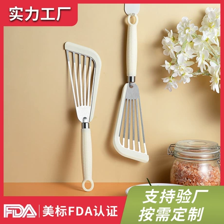 不粘锅镂空铲子不锈钢煎鱼铲硅胶柄牛排煎铲扇形蝴蝶漏铲铲具 商机组货：多功能烹饪厨具 ¥ 7 .57 限时价 全网9600+件 退货包运费 先采后付 代发包邮 回头率58% 阳江市恒鸿贸易有限公司 运费: 获取 下单价: 获取 起订量: 获取 发货时间: 获取 年销量: 102 年销售额: ¥772.14 上架时间: 2023-05-15 (1128