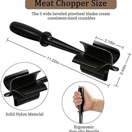 Meat Chopper手持式肉类切碎器料理刮刀碎肉切碎器搅拌铲跨境现货 元宝可抵1% ¥ 2 .6 1.3万+件 退货包运费 先采后付 7天无理由 回头率56% 义乌市宋哒电子商务有限公司