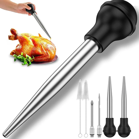 304不锈钢火鸡针肉类腌料注射器火鸡调料泵烧烤工具硅胶滴油调料 ¥ 16 .8 退货包运费 先采后付 回头率63% 龙岩市福佩贸易有限公司 运费: 获取 下单价: 获取 起订量: 获取 发货时间: 获取 年销量: - 年销售额: - 上架时间: 2025-11-25 (192天) 开店日期: - 综合服务分: - 产品ID: 99399311324