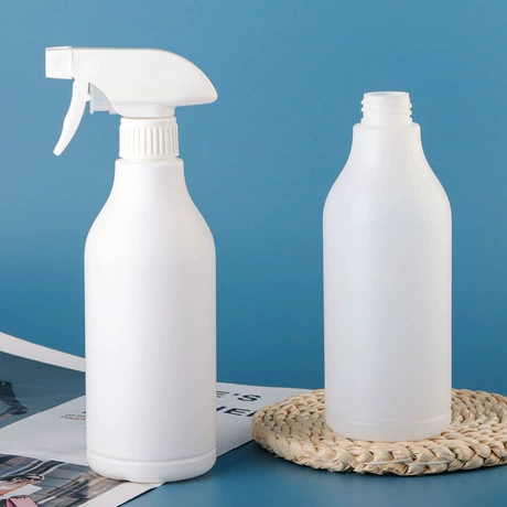 500ml HDPE 清洁剂消毒液空瓶，28牙口包装