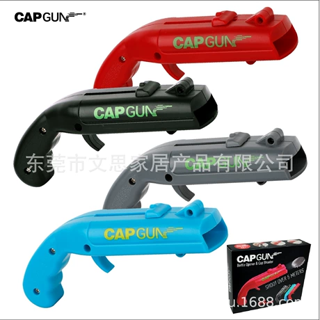 正品cap gun创意手枪弹射开瓶器啤酒发射瓶盖ABS酒起子跨境4支装 ¥ 25 全网10万+件 退货包运费 先采后付 回头率68% 东莞市文思家居产品有限公司 运费: 获取 下单价: 获取 起订量: 获取 发货时间: 获取 年销量: 6121 年销售额: ¥153025.00 上架时间: 2021-10-22 (1686天) 开店日期: 2014