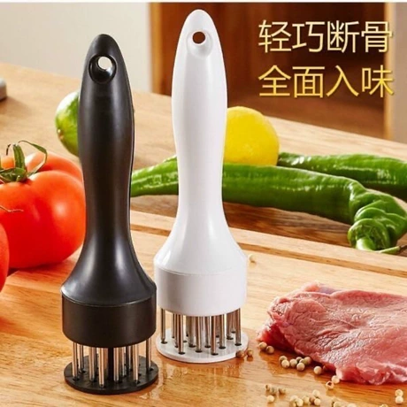 扣肉松肉针厨房不锈钢松肉器牛肉牛排锤扎肉皮神器鸡肉嫩肉扎肉器 元宝可抵1% ｜ 比同款低29% ¥ 2 .62 新人价 5600+件 退货包运费 先采后付 代发包邮 回头率44% 义乌市怡葆塑料制品厂 运费: 获取 下单价: 获取 起订量: 获取 发货时间: 获取 年销量: 3052 年销售额: ¥6561.80 上架时间: 2025-01-10