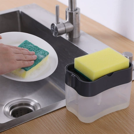 厨房刷洗洁精液盒自动加液器按压式自动出液盒百洁布洗碗刷皂液盒 首单减1元 ｜ 近7天低价 ¥ 1 .52 新人价 1.0万+件 退货包运费 3天达 回头率61% 义乌市中茂专业设计有限公司 运费: 获取 下单价: 获取 起订量: 获取 发货时间: 获取 年销量: 1080 年销售额: ¥1998.00 上架时间: 2023-12-19 (886天)